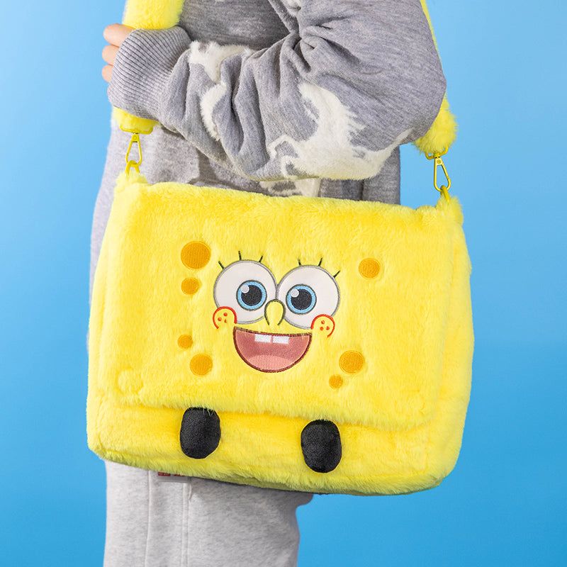 POP MART SpongeBob SquarePants Backpack - Cute Cartoon Character School Bag for Kids & Adults - Perfect for School, Travel & Cosplay