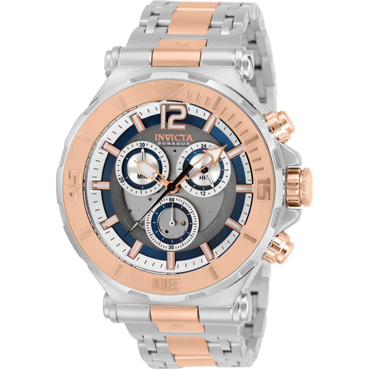 Invicta Subaqua Chronograph Quartz Men's Watch 31346 - Waterproof Diving Watch for Men with Date Display, Stainless Steel Band - Perfect for Scuba Diving, Swimming & Outdoor Adventures