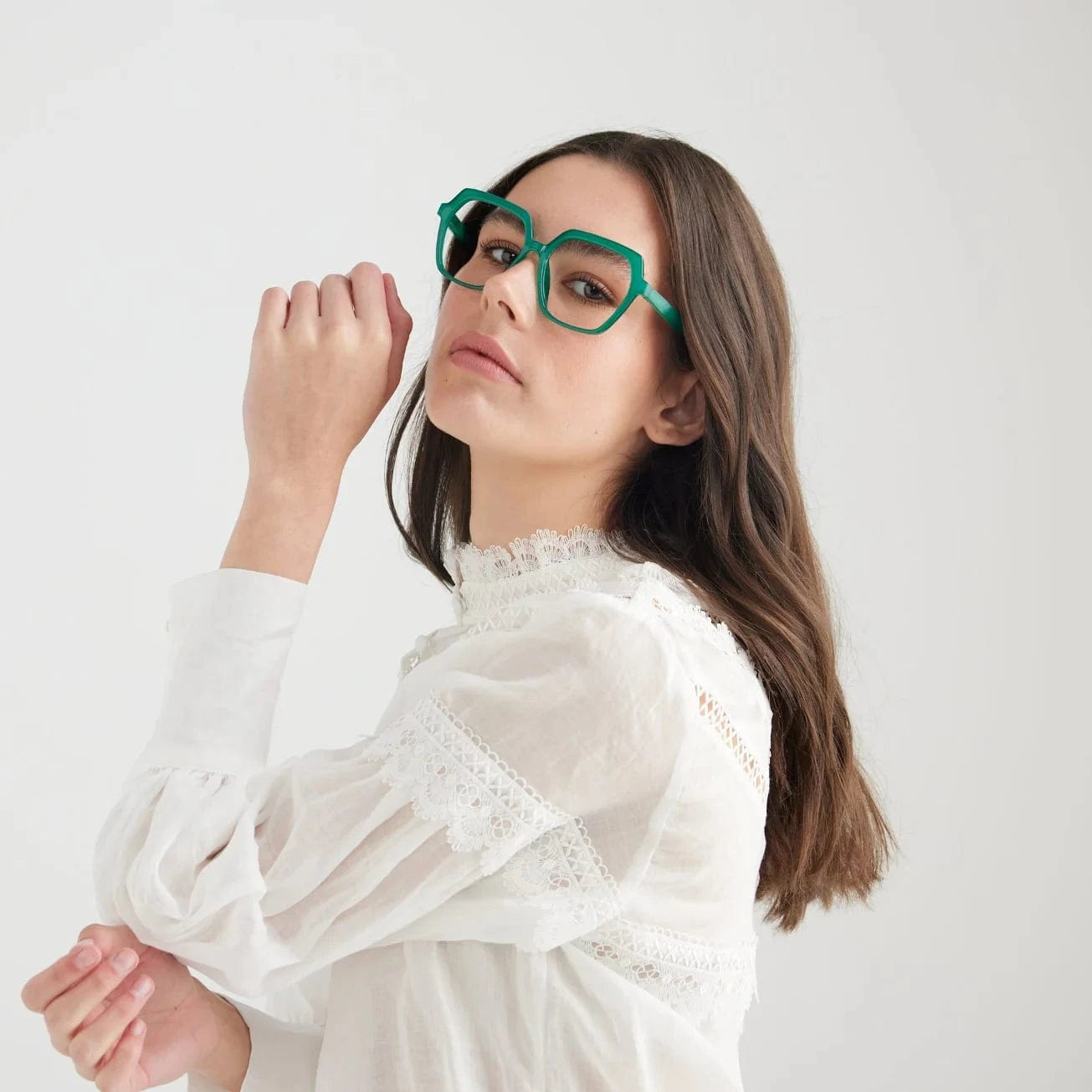 Blue Light Blocking Reading Glasses - Maya Green Anti Glare Computer Glasses for Women & Men - Perfect for Office Work, Screen Time & Reading Books