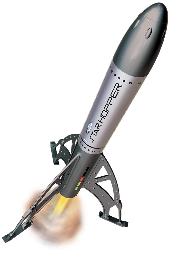 Estes Star Hopper Model Rocket Launch Set - Beginner Rocket Kit with Mini Launch Controller & Pad (2427) | STEM Learning, Outdoor Science Activity for Kids & Teens