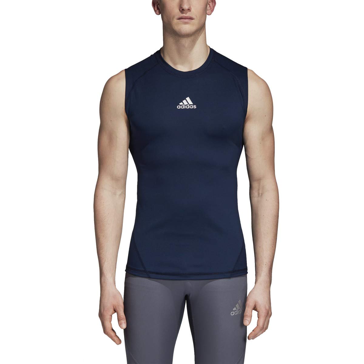 Adidas Men's Workout Novelty Tank Top - Navy Blue (2XL) | Breathable & Comfortable Gym Shirt for Running, Training & Fitness | Perfect for Workouts, Sports & Casual Wear