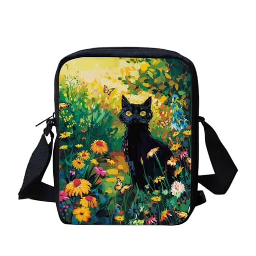 Black Cat Floral