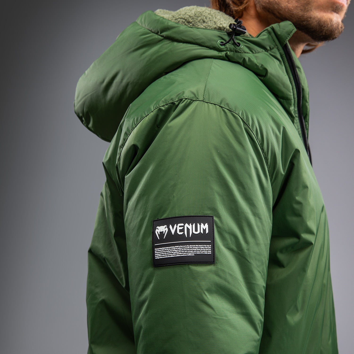 Venum Urban Guard Parka Jacket for Men - Waterproof Winter Coat, Windproof Hooded Jacket in Forest Green - Perfect for Outdoor Activities, Hiking & Casual Wear