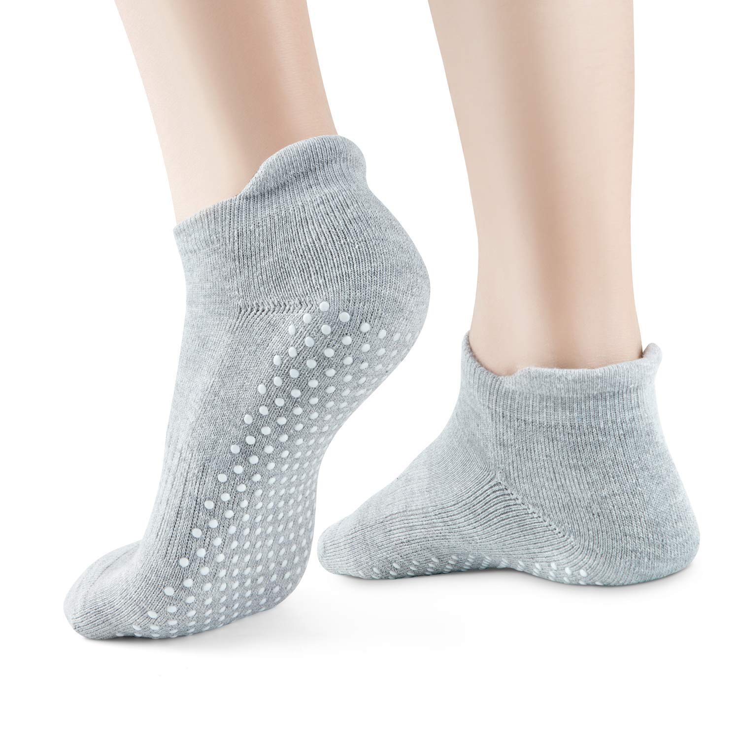 Non-Slip Grip Socks for Women & Men - 3 Pairs Anti-Skid Yoga Socks for Workout, Pilates, Barre, Home Exercise & Pregnancy - Perfect for Gym, Studio & Indoor Activities