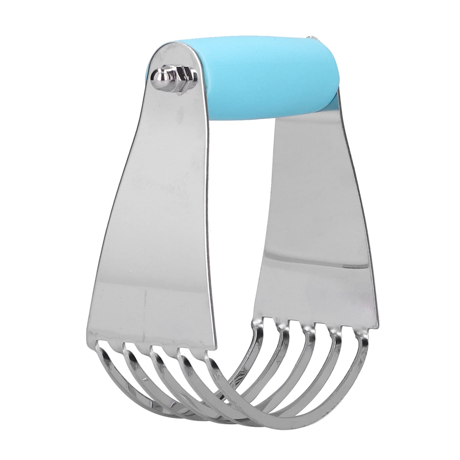 Premium Stainless Steel Pastry Blender & Dough Cutter - Heavy Duty Butter Mixer for Baking, Pie Crusts, Cookies & Pastry Dough (Blue) - Perfect for Home Bakers & Professional Kitchens