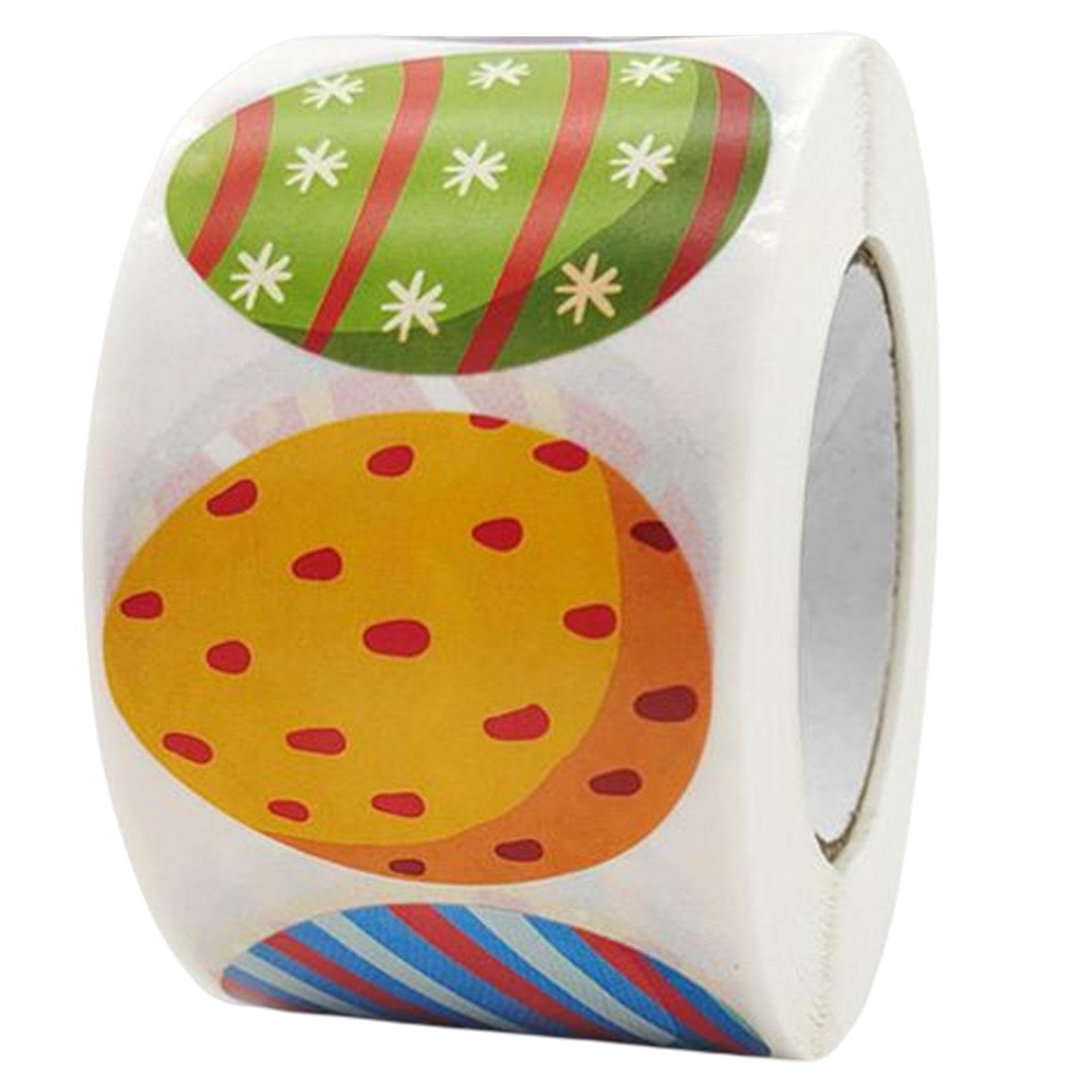 Easter Stickers Roll - Happy Easter Bunny Stickers for Kids, Easter Egg Animal Stickers for Scrapbooking, DIY Crafts & Party Decorations - Perfect for Easter Egg Hunts, School Projects & Holiday Celebrations