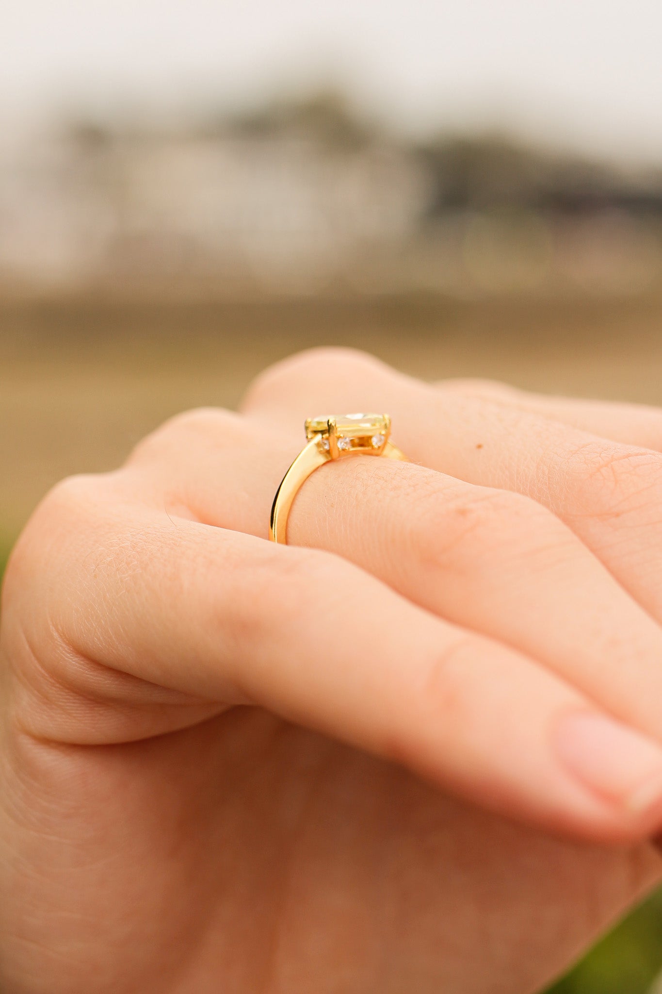 Citrine Cindy Ring - Elegant Gemstone Jewelry for Women | Perfect for Weddings, Parties & Everyday Wear