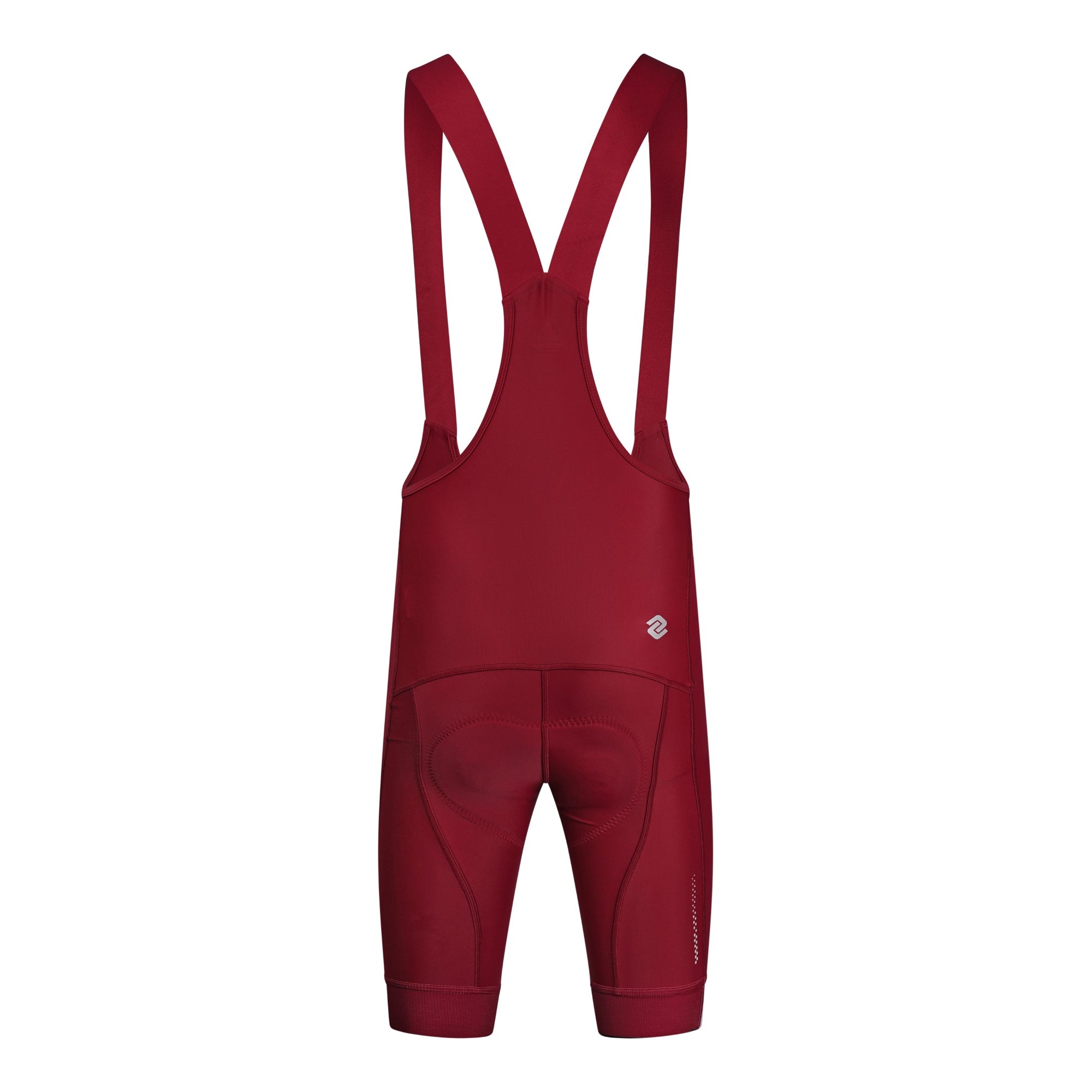 NOVA PRO Burgundy Men's Bib Cycling Shorts - Comfortable & Durable for Road Biking & Mountain Biking