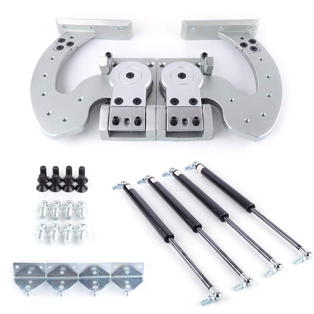 RibasuBB Universal Car Vertical Door Hinge Kit - Adjustable 90 Degree Butterfly/Lambo Door Conversion for Most Vehicles | Easy Installation for Sports Cars & Custom Builds | Upgrade Your Ride's Style