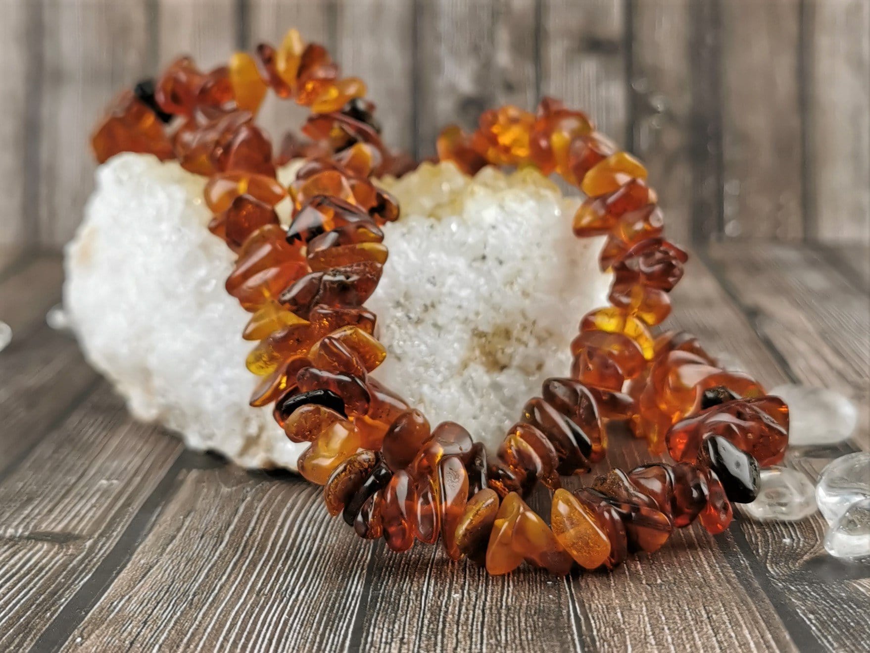 Natural Baltic Amber Large Chip Necklace for Women & Men - Healing Teething Relief & Stress Relief Jewelry - Perfect for Babies, Kids & Adults
