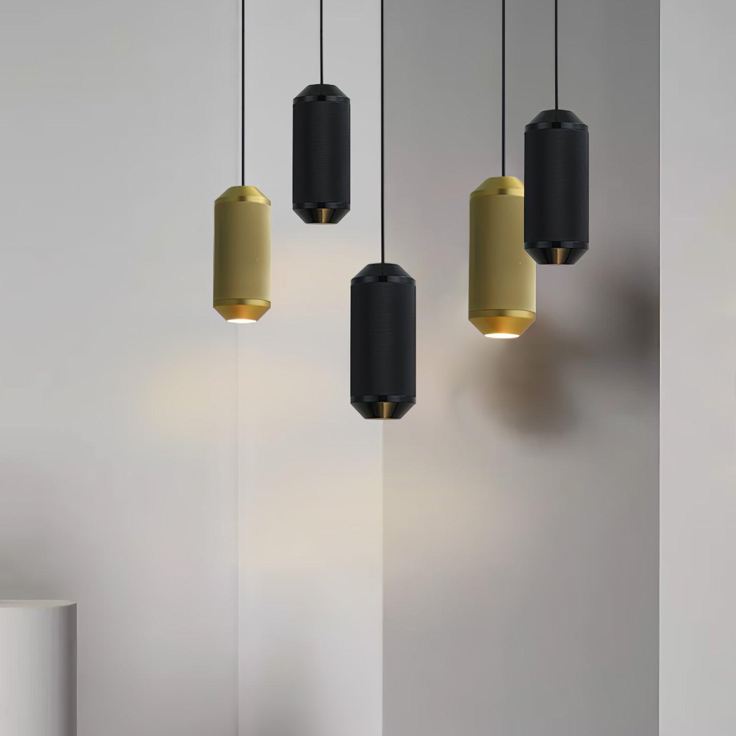 Modern Backbeat Pendant Lamp - Industrial Style Hanging Light Fixture for Kitchen Island, Dining Room & Living Room Decor