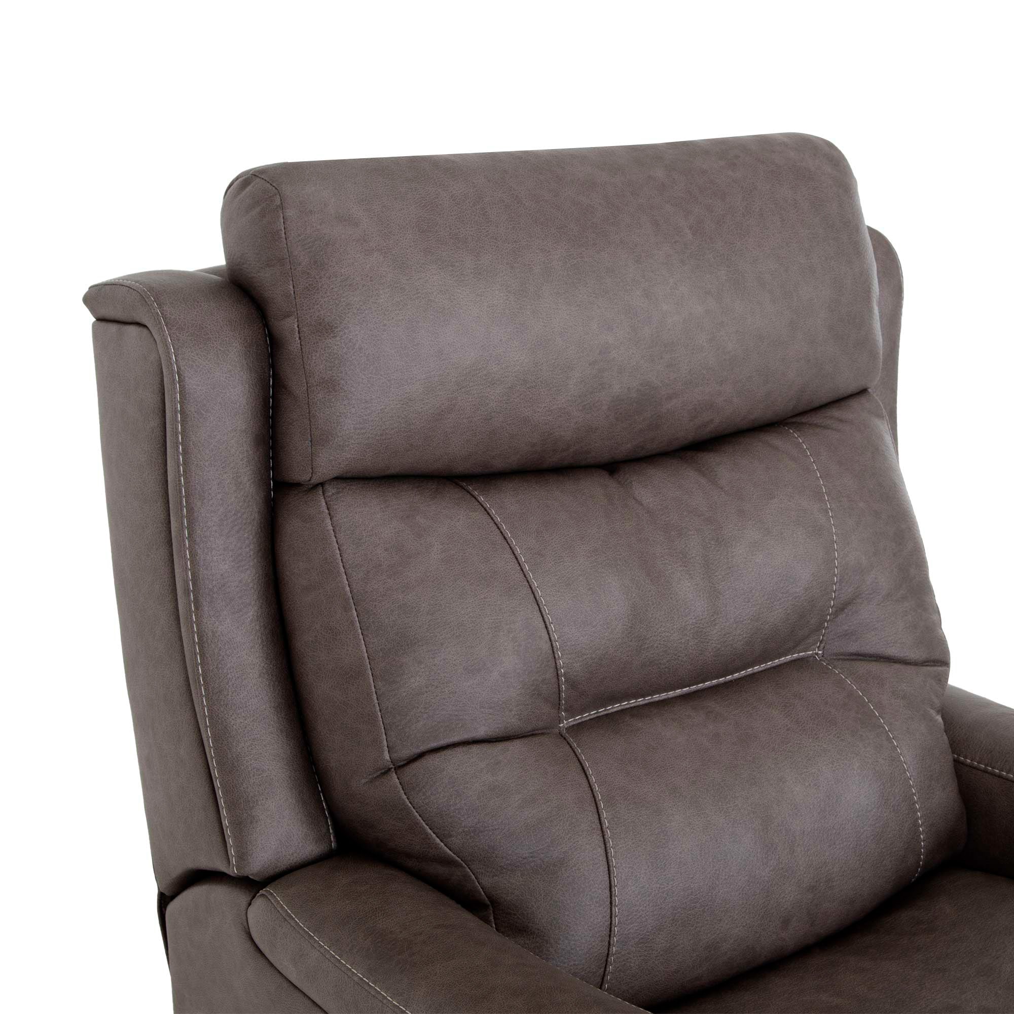 Lombard Power Rocker Recliner Chair - Electric Lift Reclining Sofa with Massage & Heat - Perfect for Living Room, Home Theater, and Elderly Comfort