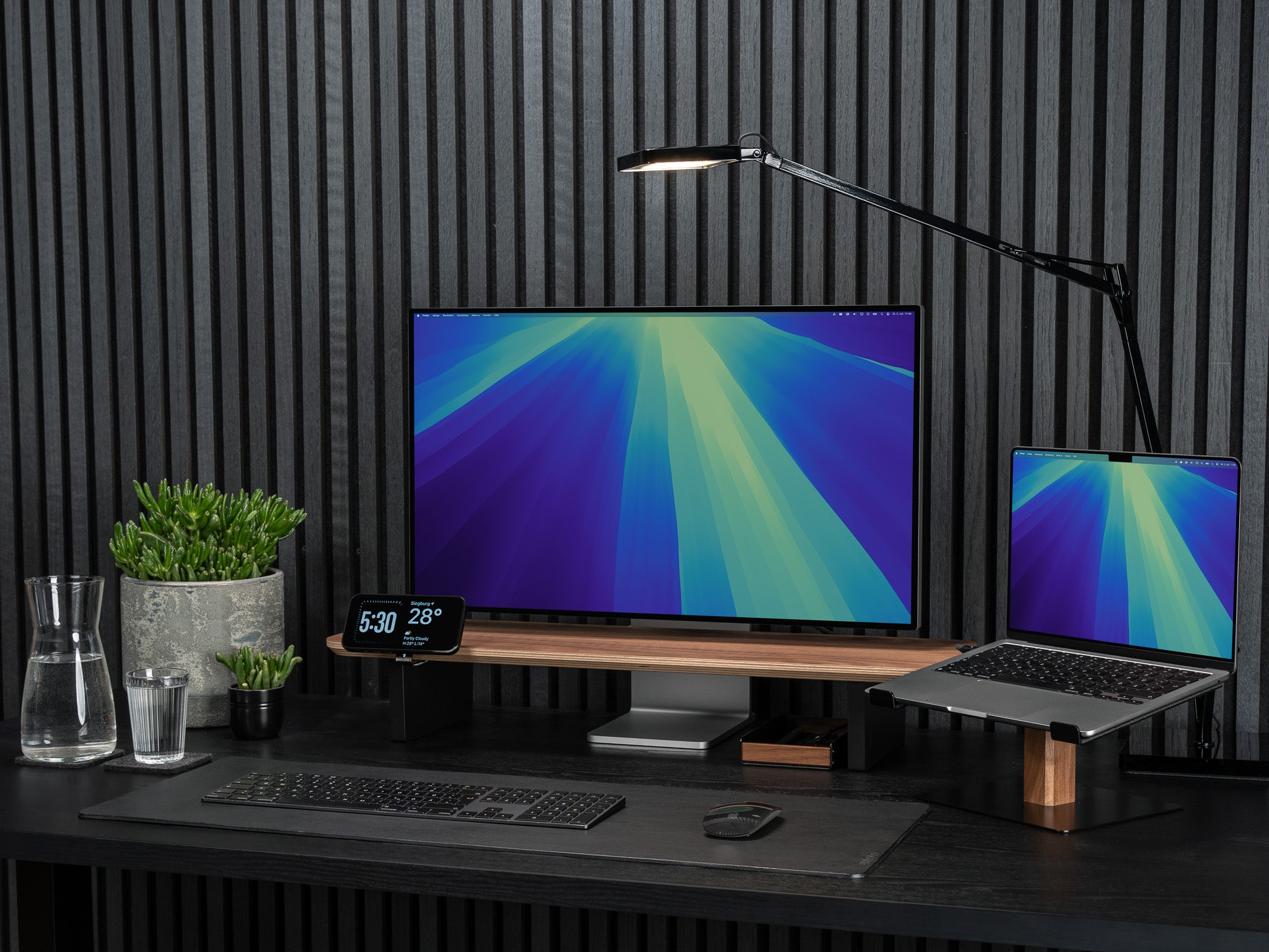 Ergonomic Adjustable Laptop Stand for Desk - Portable & Foldable Aluminum Computer Stand for MacBook, iPad, Notebook - Perfect for Home Office, Workstation & Travel Use