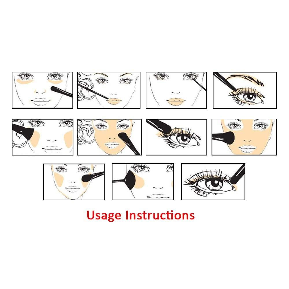 MACPLUS 24-Piece Fiber Bristle Makeup Brush Set with Black Leather Case - Professional Cosmetic Brushes for Foundation, Blending, Eyeshadow & More | Perfect for Travel & Makeup Artists