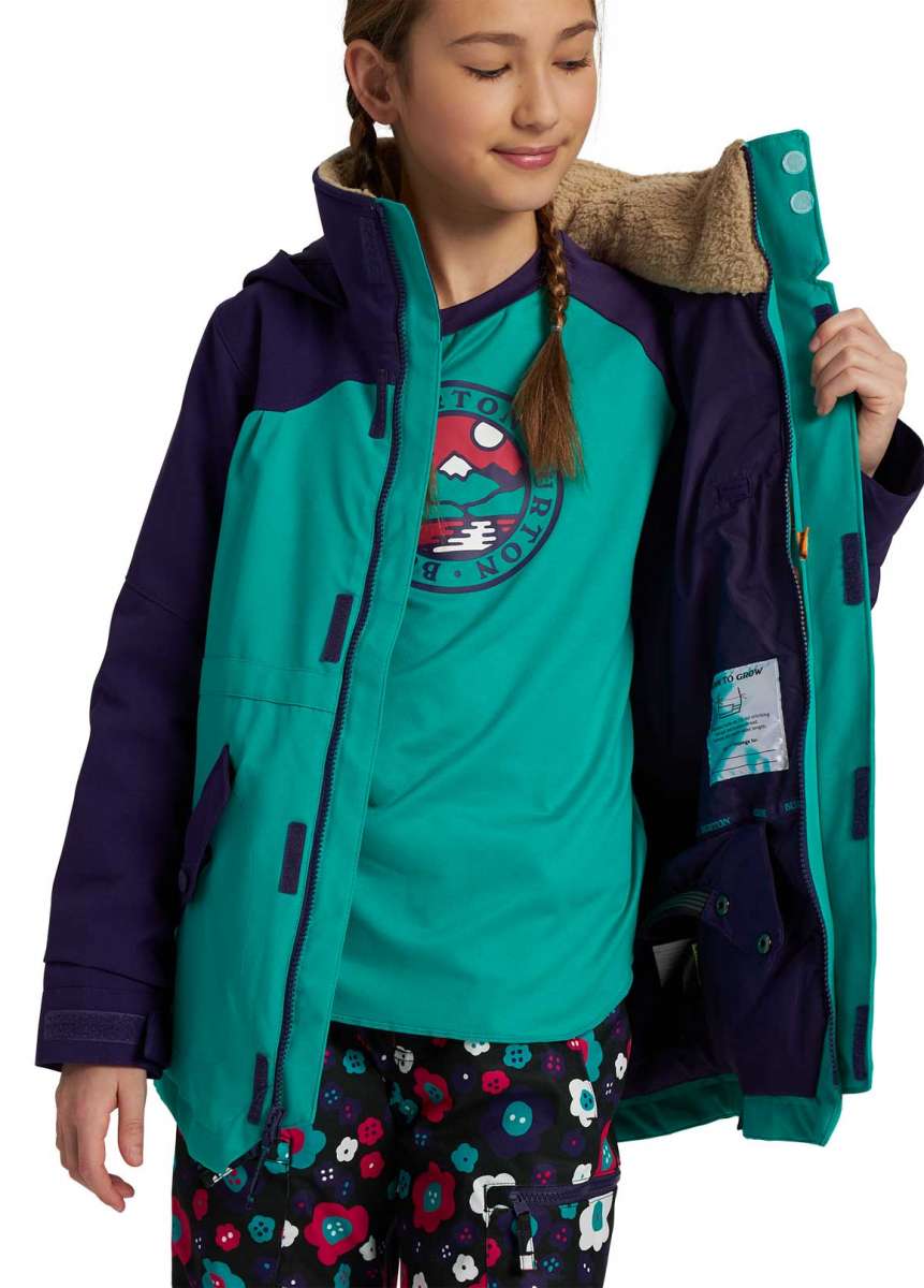 Burton Junior's Shortleaf Shell Jacket 2021 - Waterproof & Lightweight Kids Outdoor Jacket for Hiking, Skiing & Snowboarding