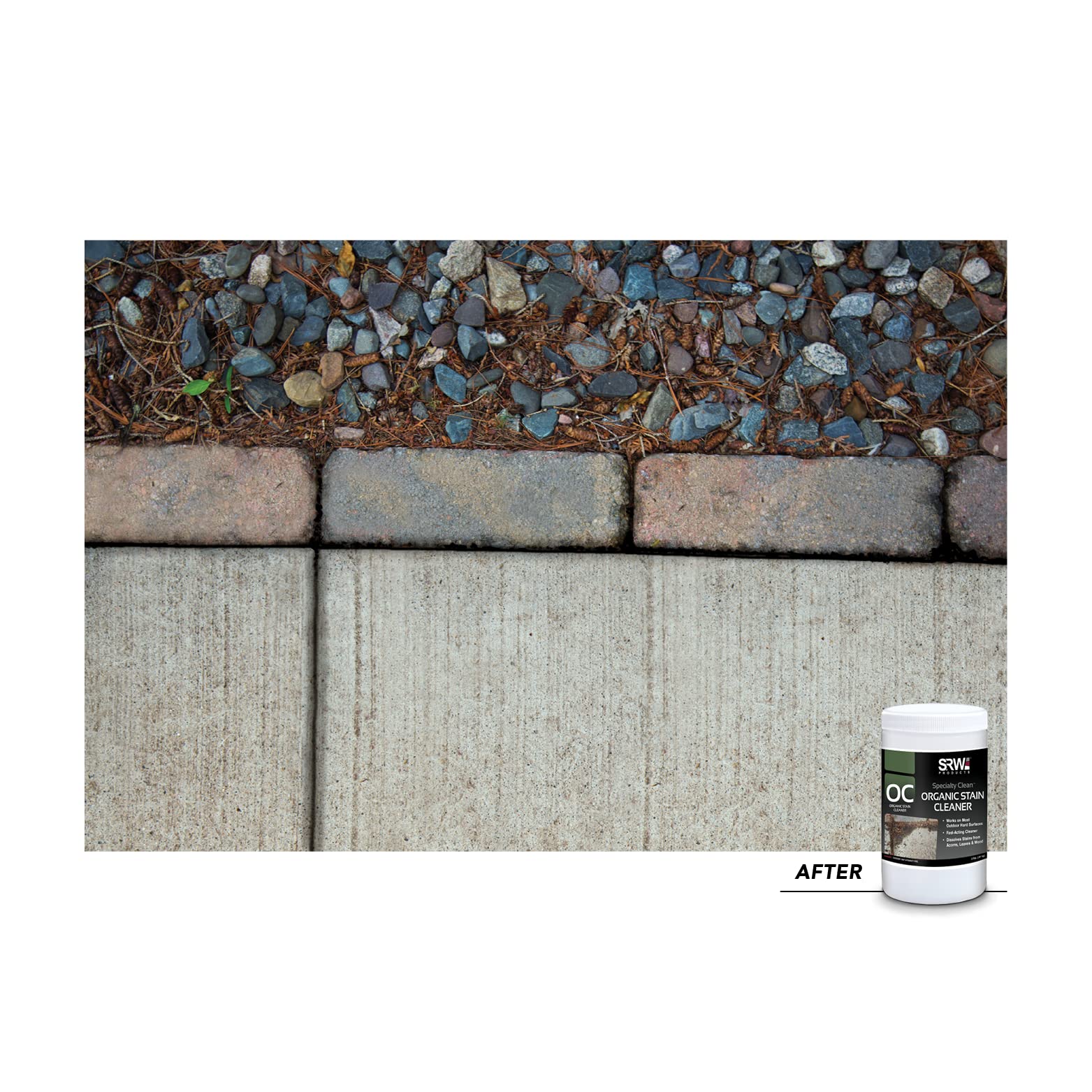 Best Organic Outdoor Stain Cleaner - 2 Pound Eco-Friendly & Powerful Formula for Patio, Deck, & Concrete | Safe for Kids & Pets