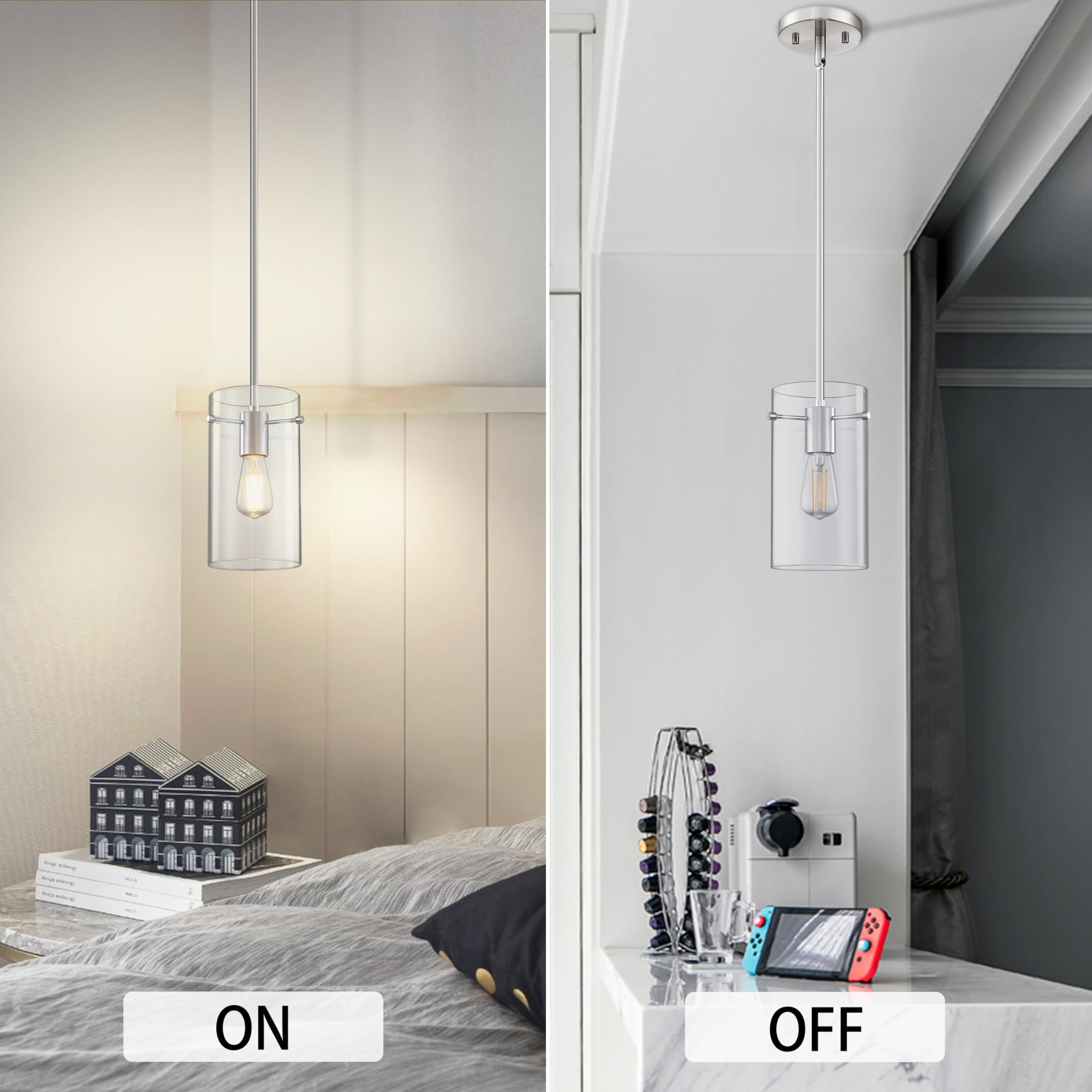 2 Pack Modern Kitchen Island Pendant Light - 5