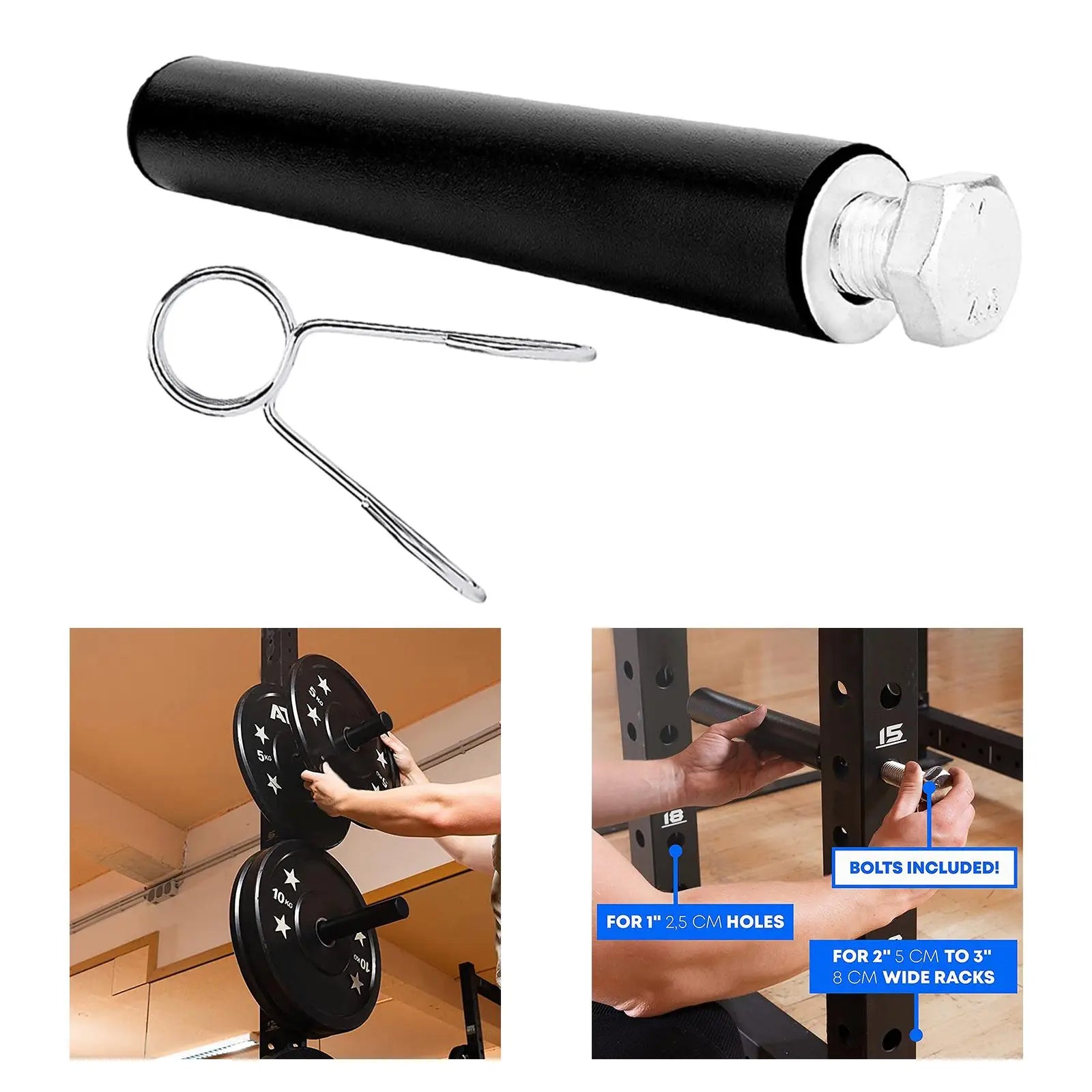Power Squat Rack Holder - Heavy Duty Home Gym Equipment for Strength Training | Perfect for Squats, Bench Press & Weightlifting in Small Spaces