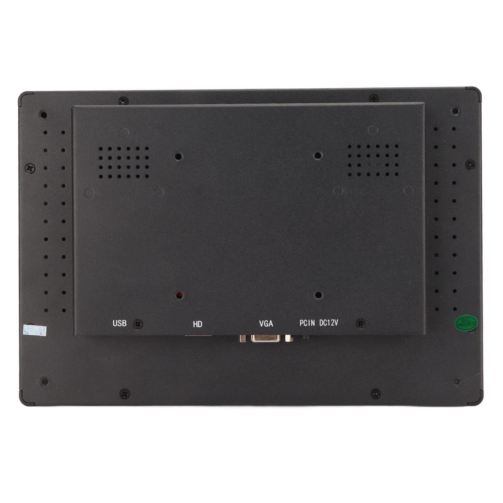 10.1 Inch IP65 Waterproof Touchscreen Monitor - 1280x800 HD IPS Display with HDMI, VGA & USB Ports - Capacitive Touch, PAL/NTSC Auto Recognition - Ideal for Outdoor Kiosks, Industrial Control & Digital Signage