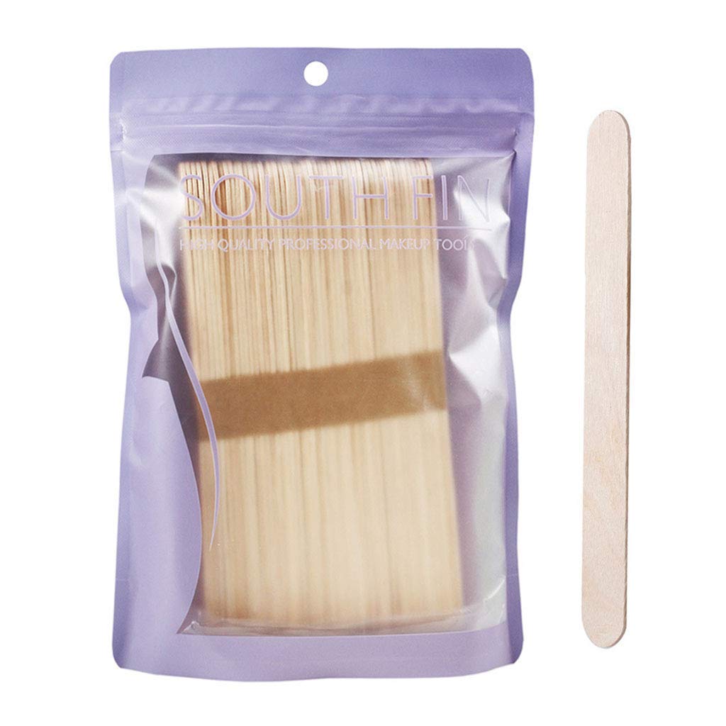50 Pcs Wooden Wax Applicator Sticks - Professional Waxing Spatulas for Hair Removal on Legs, Arms, Chest & Feet - Perfect for Home Waxing & Salon Use