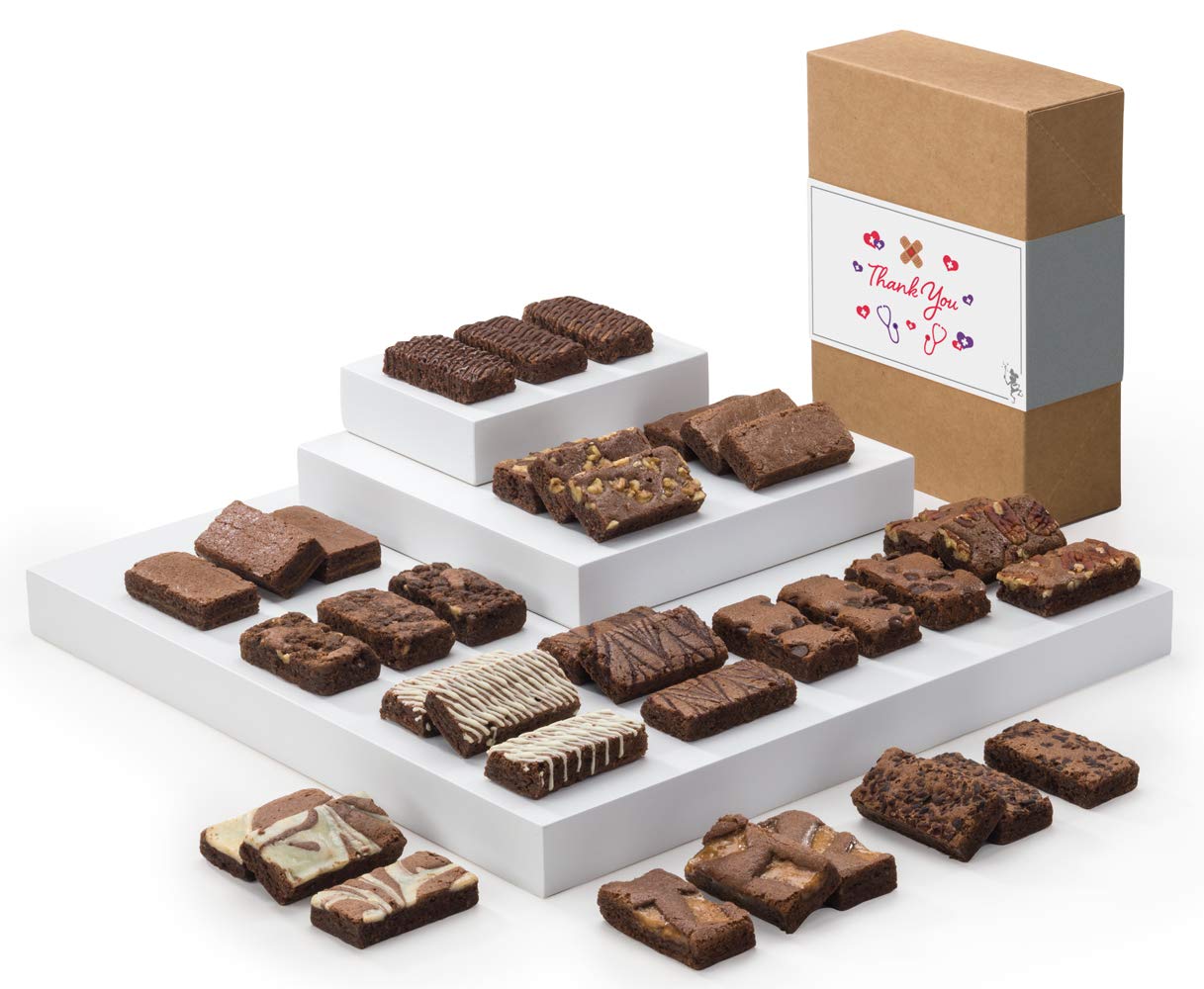 Premium Fairytale Brownies Gift Box - 36 Individually Wrapped Gourmet Chocolate Brownies (3