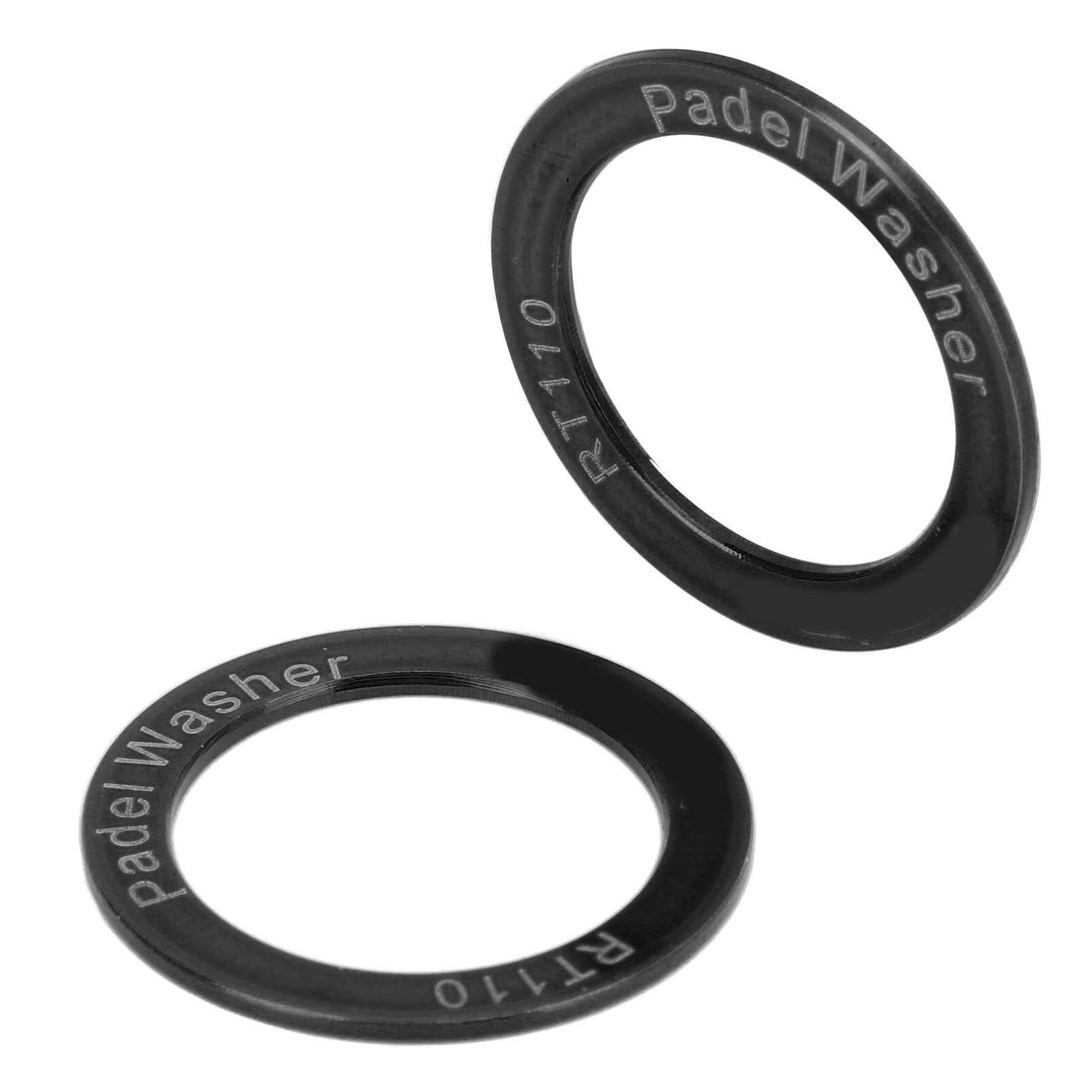 VBESTLIFE 2Pcs Rustproof Alloy Extended Bike Pedal Washers - Durable Pedal Gasket for Mountain Bikes & Road Bikes - Perfect for Cycling, Commuting & Outdoor Adventures