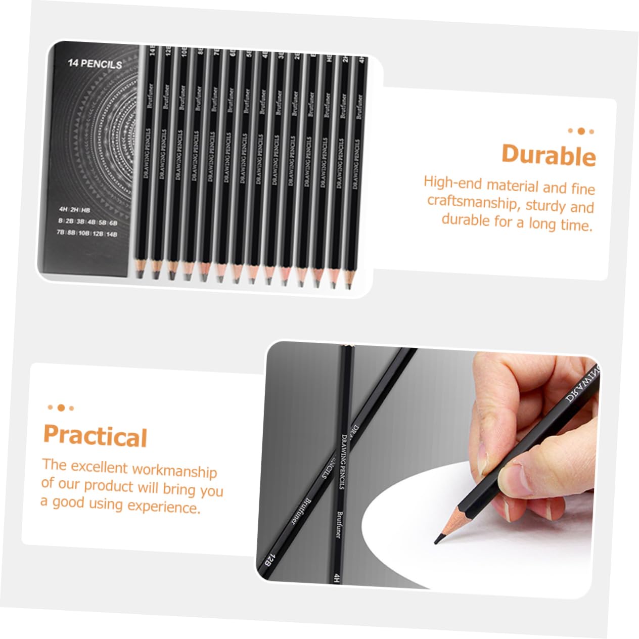 HOODANCOS 56 Pcs Sketch Pencils Set - Professional Graphite Drawing Pencils for Kids & Artists - Perfect for Sketching, Shading, and Art Projects in Classroom or Home Studio