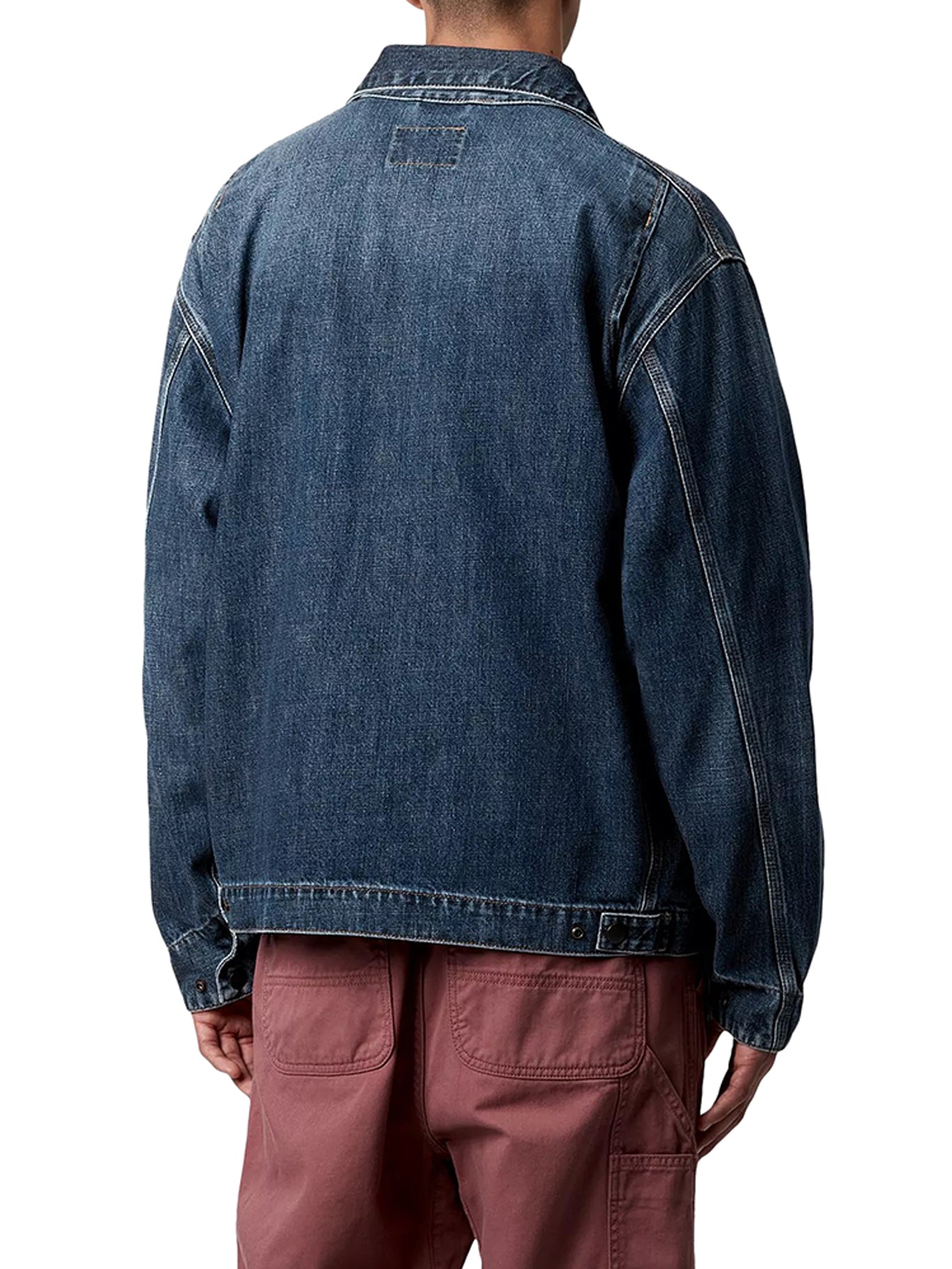Carhartt WIP Denim Jacket for Men - Classic Blue Denim Workwear Jacket | Durable & Stylish for Outdoor Work, Casual Wear & Street Fashion