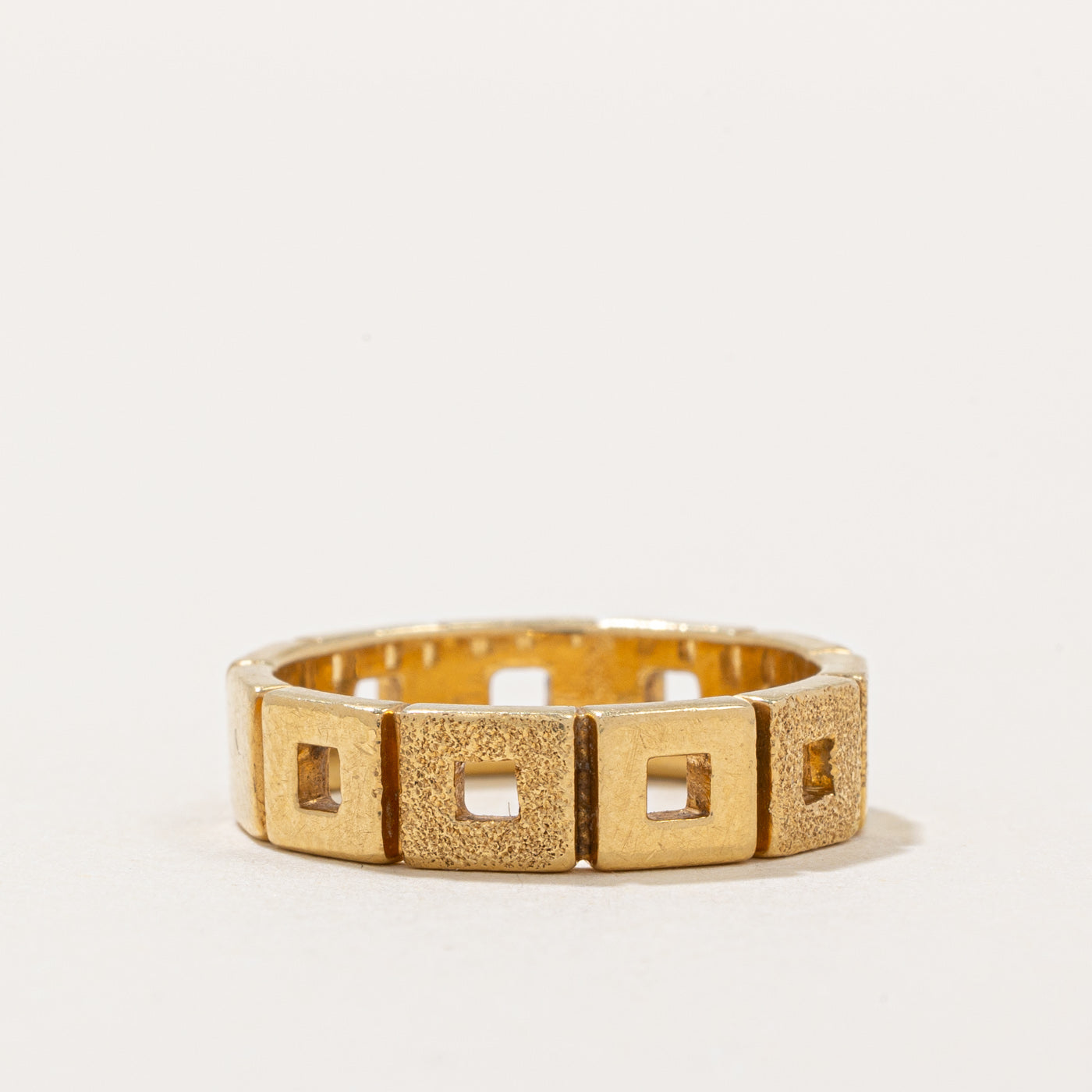 18K Italian Yellow Gold Wedding Band Ring - Size 6.5 - Perfect for Engagement, Anniversary & Special Occasion Gifts