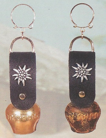 Mini Cowbell Key Ring - Small Metal Cowbell Keychain for Keys, Bags & Backpacks - Perfect for Sports Fans, Cheerleaders & Pet Training - Great Gift Idea for Cow Lovers