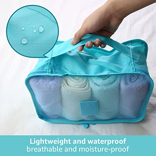 Portable Packing Cubes - Premium Luggage Organizer Bags for Suitcases | Compression Travel Storage Cubes | Green Luxury Travel Organizers for Business Trips & Vacations