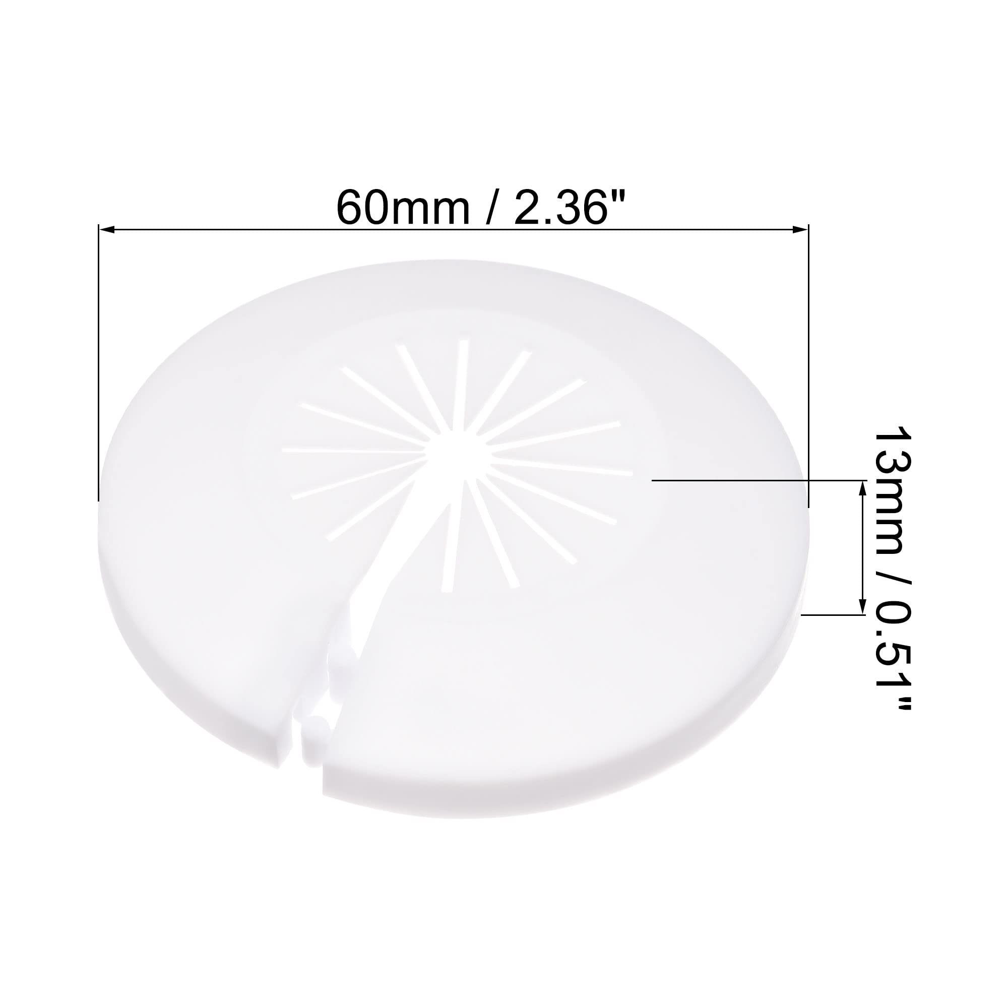uxcell 15mm-25mm PP Plastic Pipe Cover Decoration, White Escutcheon for Water Pipe & Drain Line (8pcs) - Perfect for Bathroom, Kitchen & Home Plumbing Protection