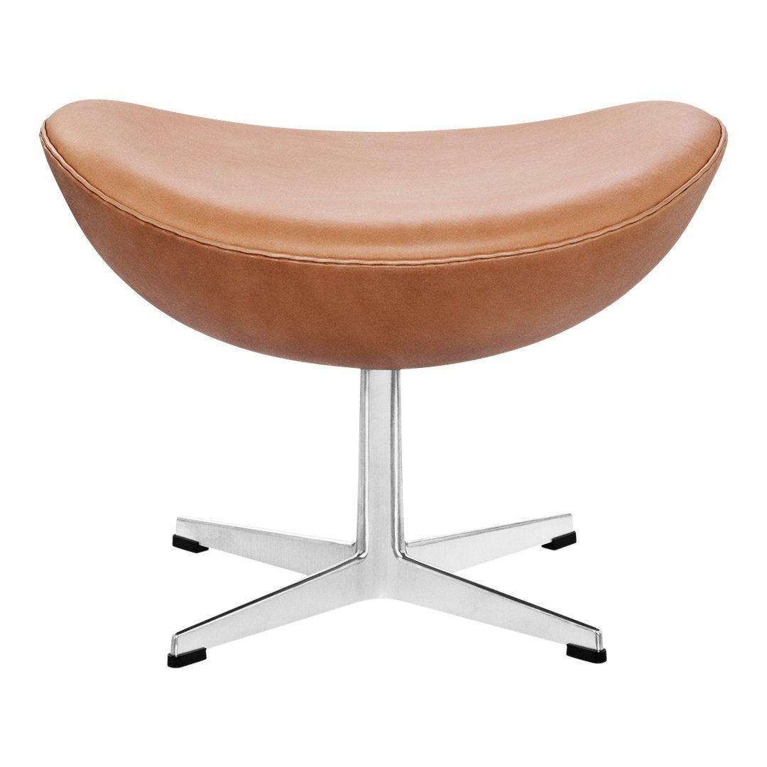 Comfy Egg Chair Footstool Ottoman - Modern Accent Stool for Living Room, Bedroom, or Patio - Soft Padded Seat with Sturdy Base - Perfect for Relaxing & Decor