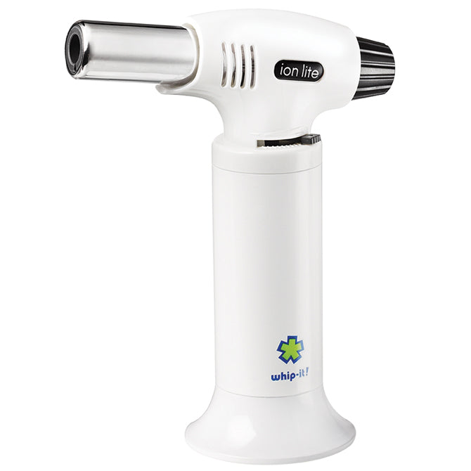 Ion Lite 07 Torch Lighter - White Butane Flame for Cigars, Candles & Outdoor Use | Windproof & Refillable
