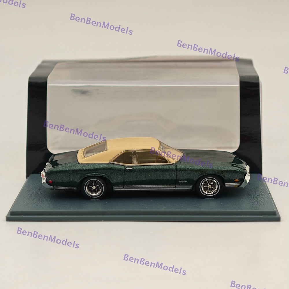 1/87 NEO SCALE MODELS Buick Riviera GS Resin Diecast Car - Limited Edition Collectible Green - Perfect for Model Car Displays, Collector Showcases & Vintage Auto Enthusiasts