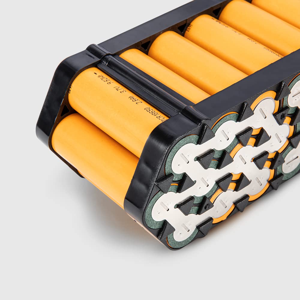 Yose Power 36V/48V/52V Ebike Battery - 13Ah to 20Ah Lithium-Ion Down Tube Battery for 200W-1500W Electric Bicycle Motors | Safe Lock, LED Indicator, Includes Base & Charger | Perfect for Commuting, Mountain Biking & Long-Distance Rides