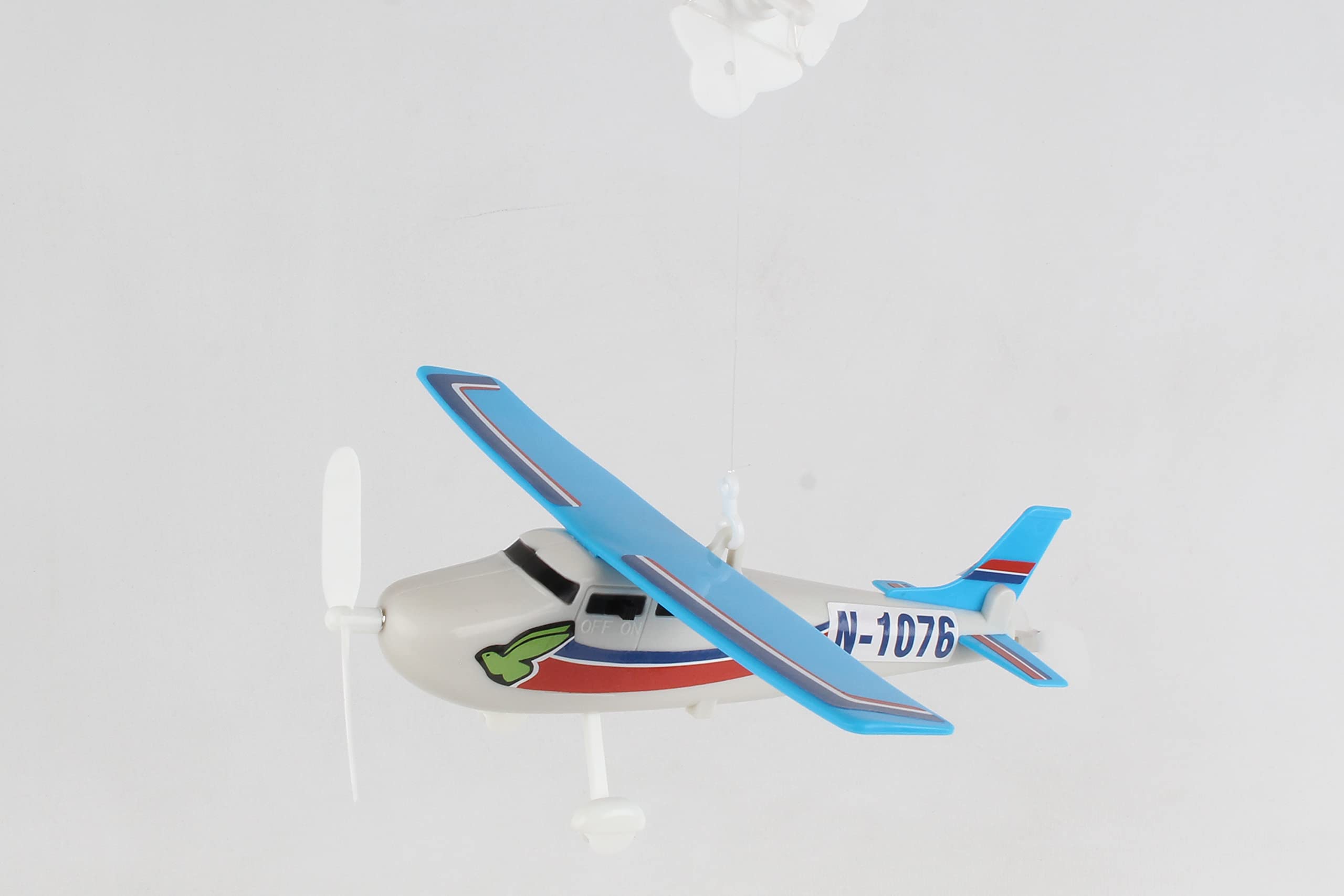 Daron Flying Skyhawk on a String - Blue Toy Airplane | Fun Interactive Hanging Aircraft for Kids' Room Decor & Playtime | Perfect for Aviation-Themed Bedrooms & Birthday Gifts