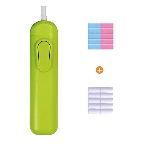 Automatic Electric Eraser Pen - Battery Powered (2 AAA) with 20 Eraser Refills - Portable Rubber Pencil Eraser for Artists, Students & Office Use - Perfect for Sketching, Drawing & Correcting Documents
