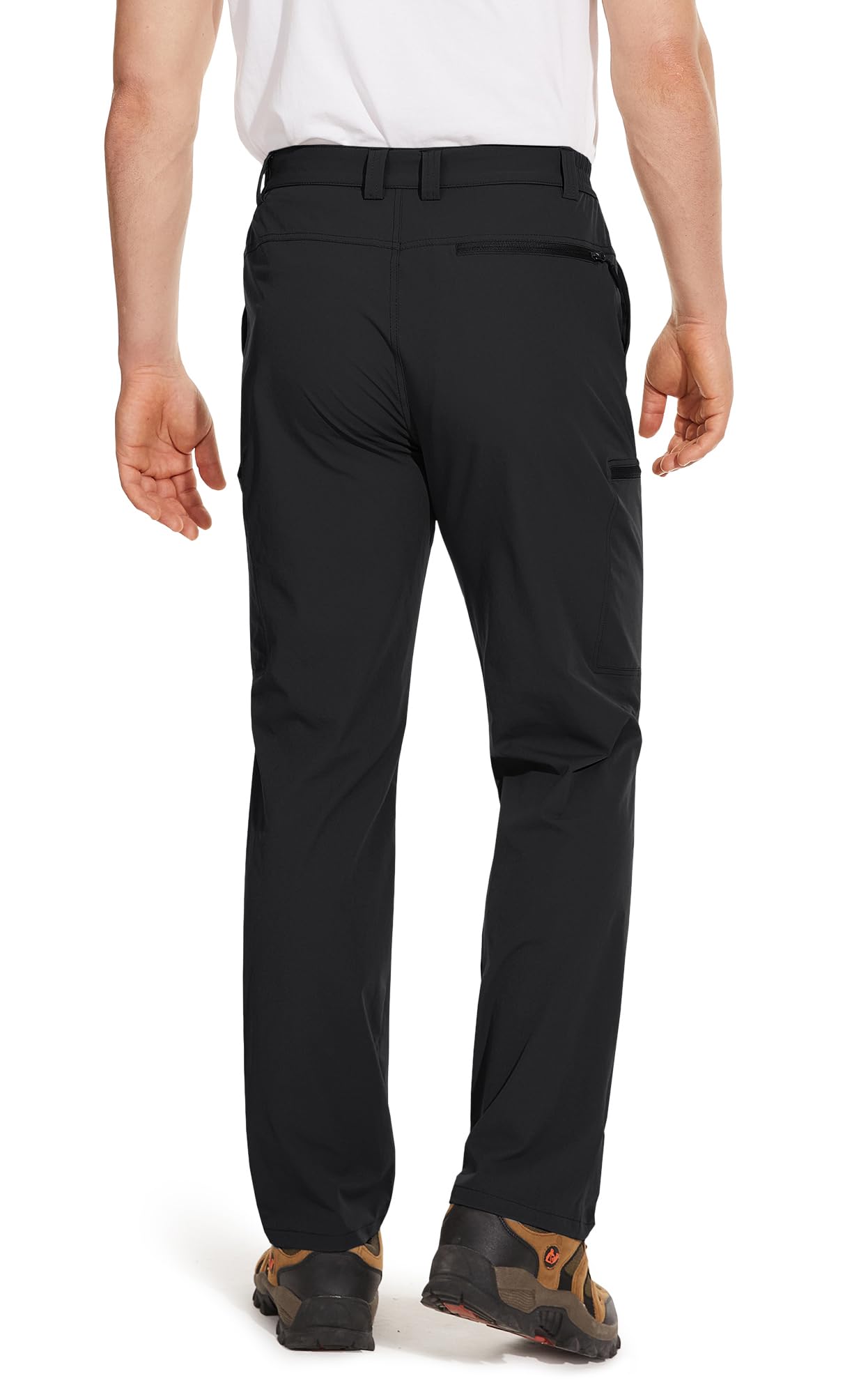 TACVASEN Men's Hiking Pants - Lightweight Quick Dry Tactical Work Pants with 6 Pockets, Water Resistant Ripstop Outdoor Trekking Pants for Hiking, Camping & Adventure Activities