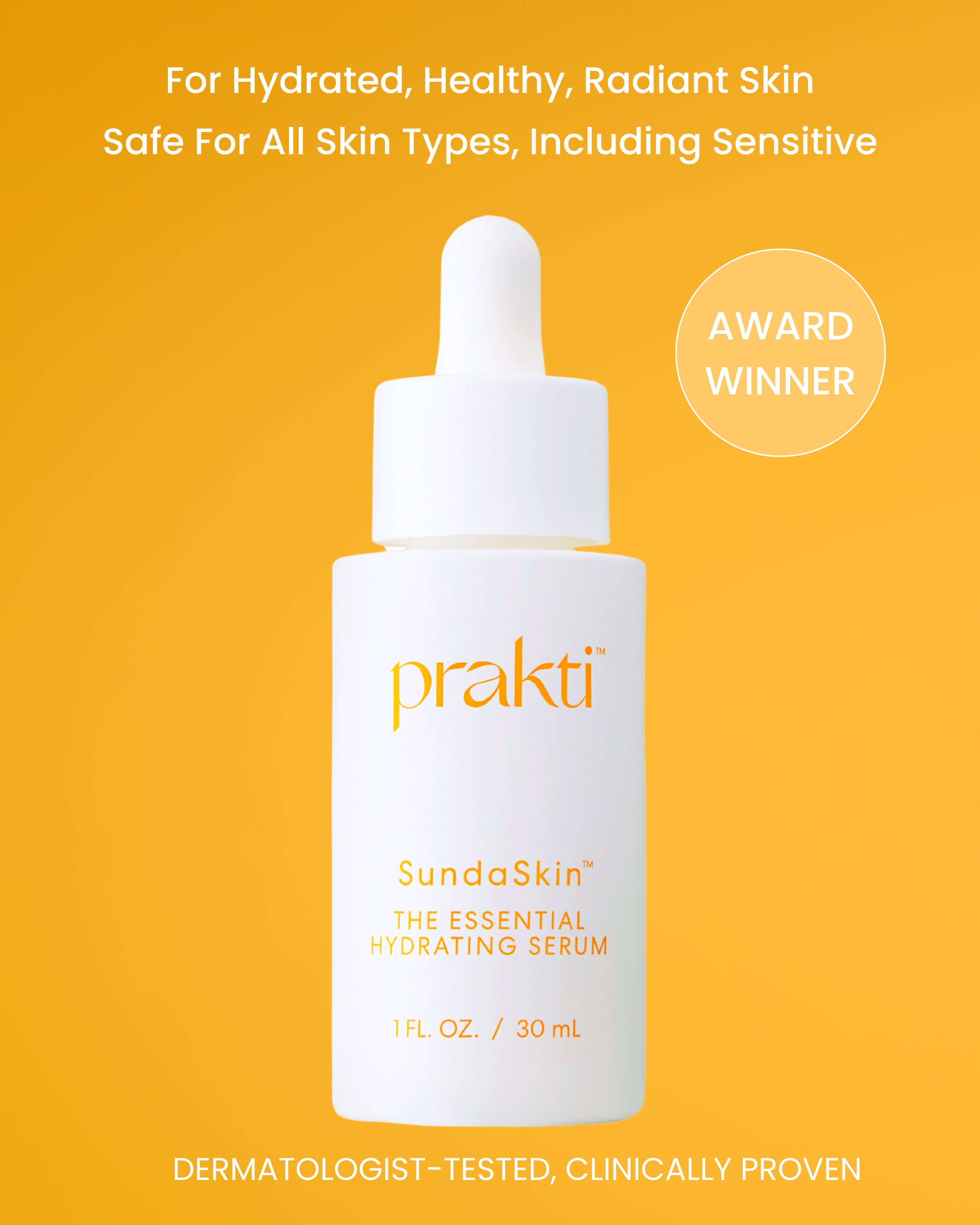 SundaSkin The Essential Hydrating Serum for Face - Vitamin C & Hyaluronic Acid Anti-Aging Moisturizer - Perfect for Dry Skin & Night Skincare Routine