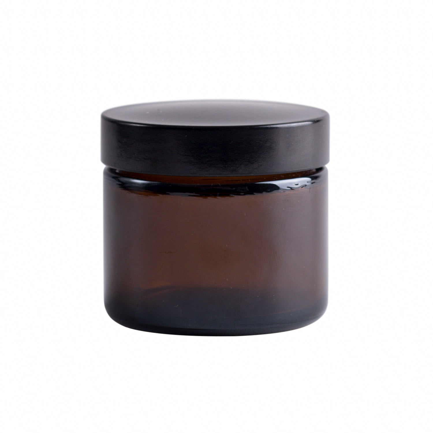 Premium Amber Glass Jar with Airtight Black Lid - Ideal for Storing Spices, Herbs, Tea & DIY Beauty Products
