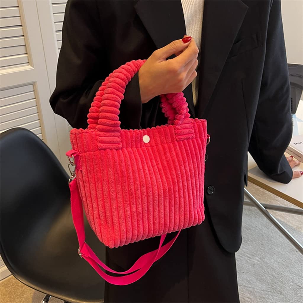 Women's Corduroy Crossbody Bag - Small Shoulder Bag Purse for Daily Use, Casual Tote & Messenger Handbag - Perfect for Work, Travel, Shopping & Outings