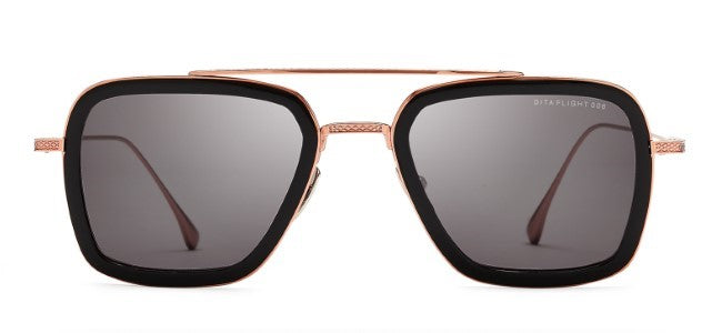 DITA FLIGHT.006 Black Rose Gold 5222 Sunglasses - Premium Polarized UV Protection for Men & Women - Perfect for Driving, Travel, and Outdoor Activities