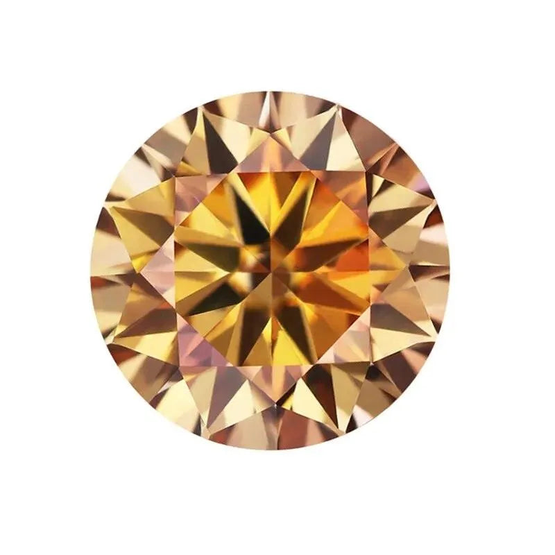 Loose Moissanite Stones - Pink, Black, Green, Blue, Yellow, Purple, Gray, Red | Round Cut GRA Certified Diamonds & Gemstones for Jewelry Making, Engagement Rings & Wedding Bands