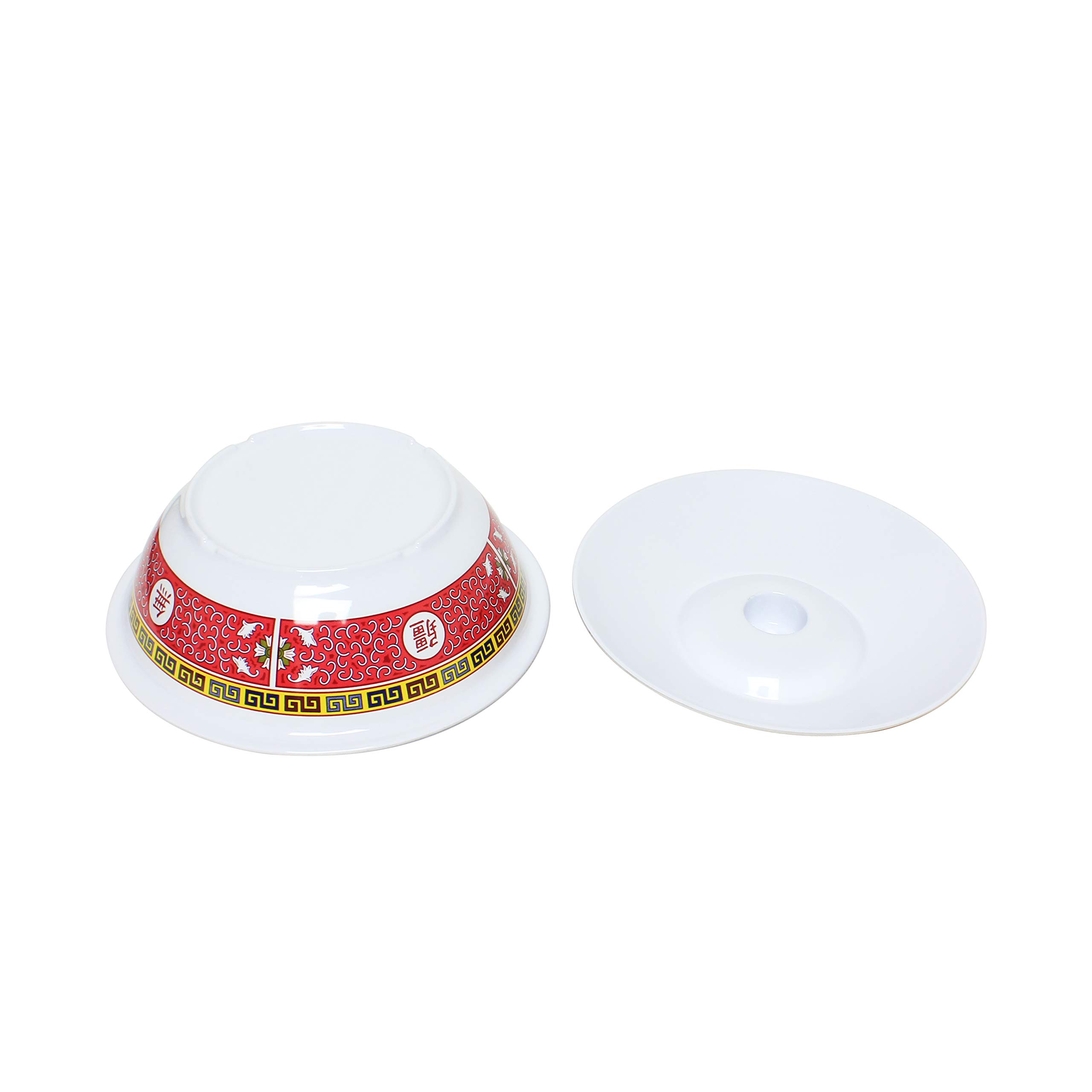 Premium 80 oz Melamine Serving Bowl with Lid - Durable & Lightweight 11