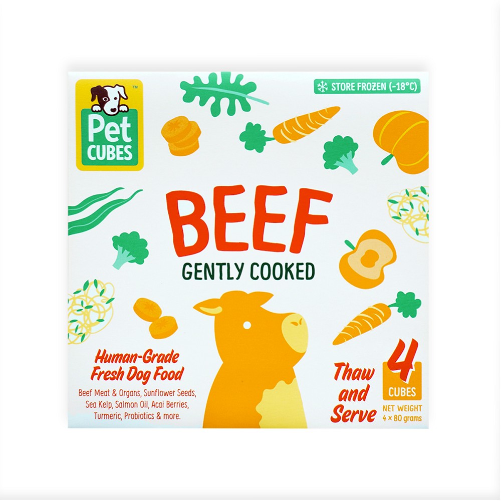 Premium Frozen Fresh Human-Grade Gently Cooked Beef Dog Food for Adult Dogs - High Protein Meal for Active & Senior Canines - Perfect for Daily Nutrition & Special Occasions