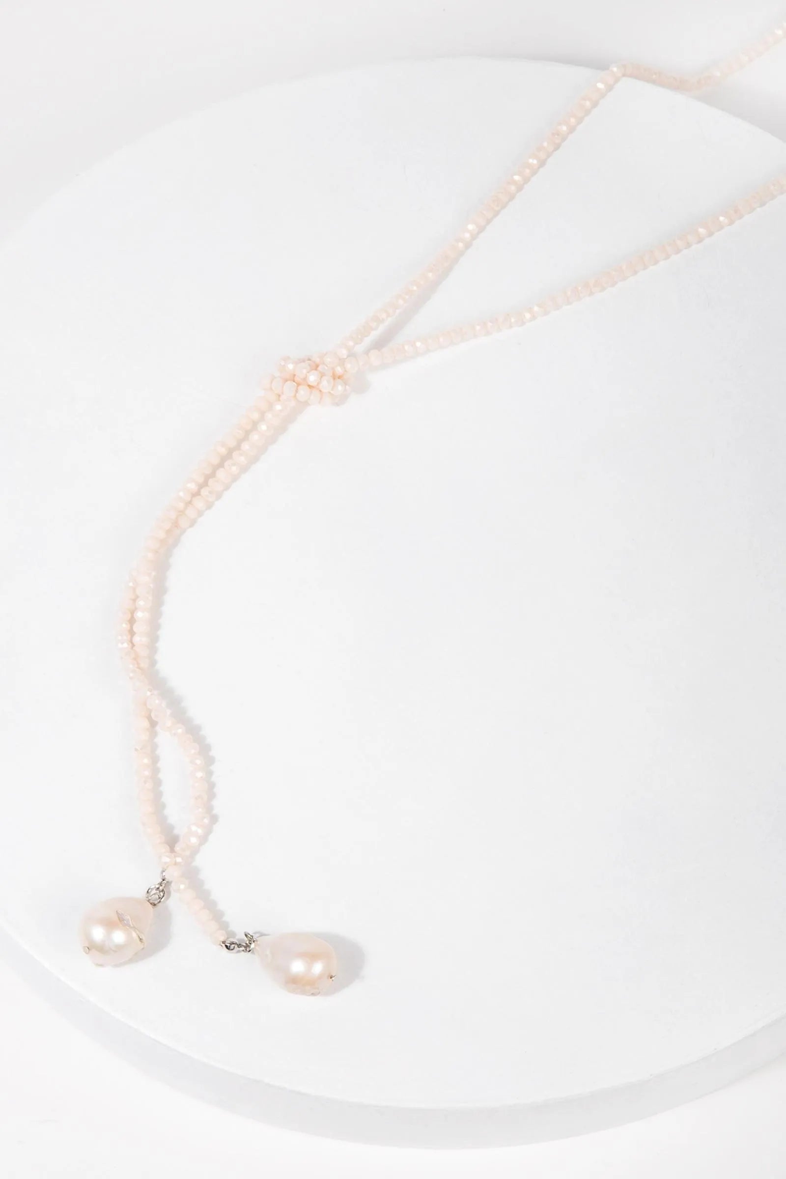Elegant Baroque Knotted Pearl Drop Necklace for Women - Vintage Style Jewelry Gift for Bridal, Party & Special Occasions