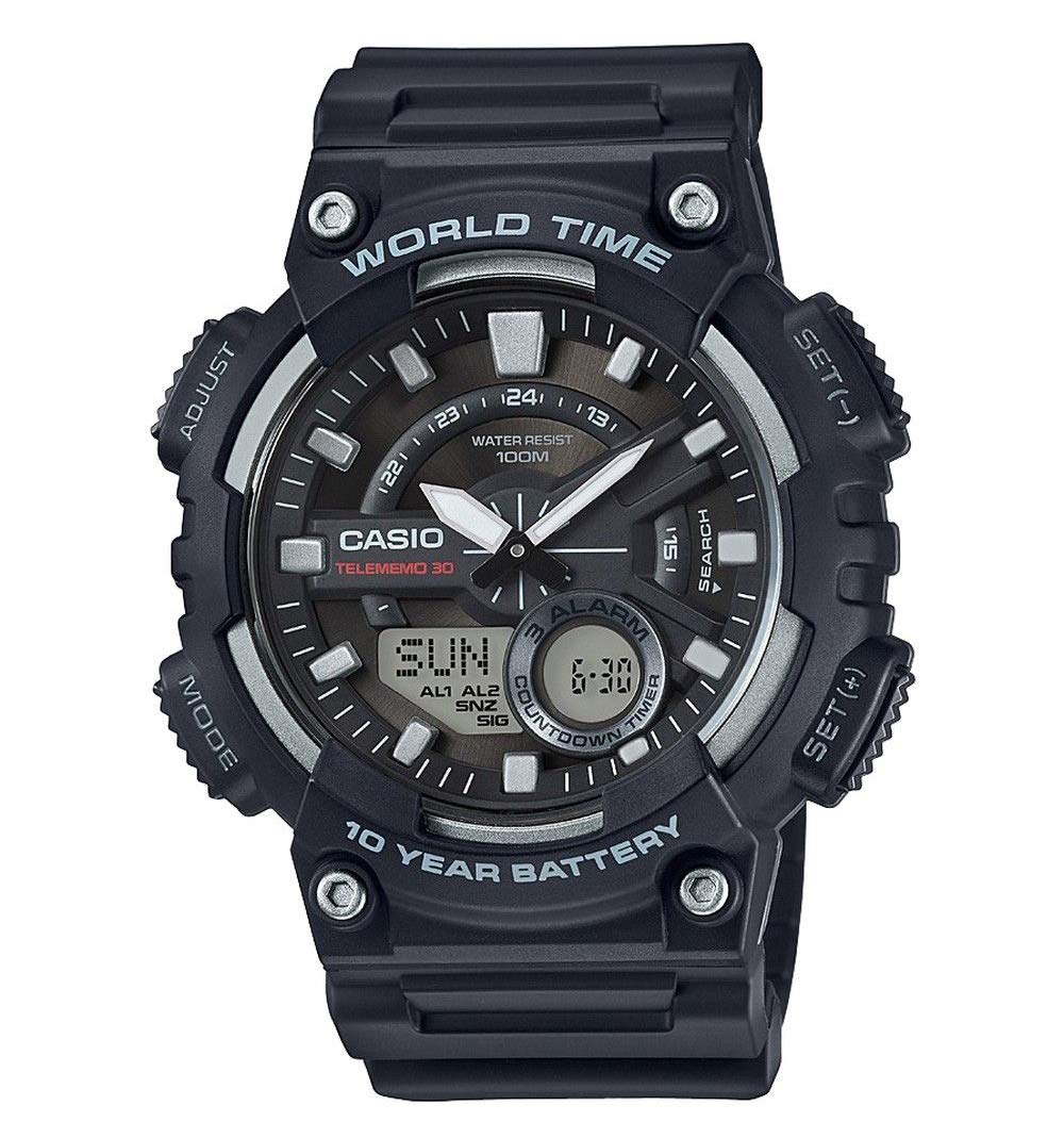 Casio Men's Digital Watch AEQ-110W - Waterproof Sport Watch with Alarm & Stopwatch for Running, Hiking & Outdoor Activities