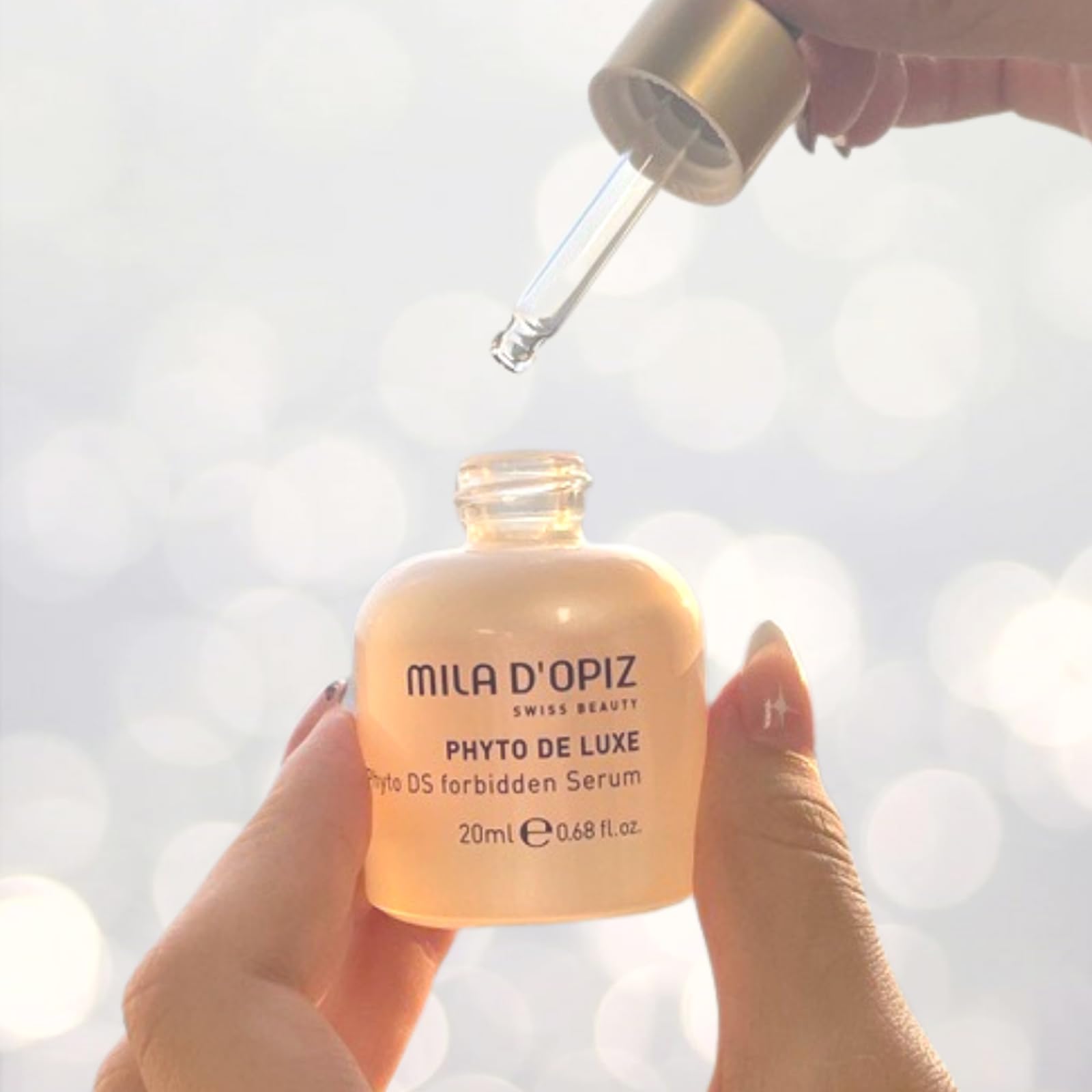 Mila d'Opiz Phyto De Luxe DS Forbidden Serum - Anti-Aging Face Serum with Gold & Silk Extracts for Skin Firming - 0.68 oz - Perfect for Daily Skincare Routine & Nighttime Rejuvenation