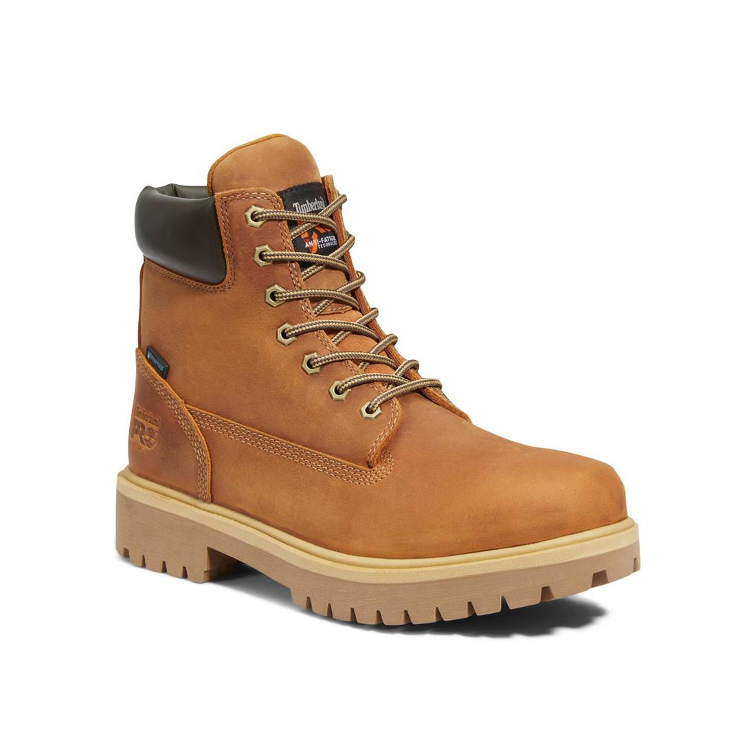 6 Inch Soft Toe Waterproof Work Boots for Men - Comfortable & Durable Direct Attach Safety Shoes - Ideal for Construction, Hiking & Outdoor Activities